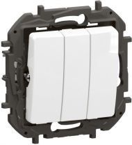 Троен еднополюсен ключ Legrand Niloe New NP2130WH - Бял