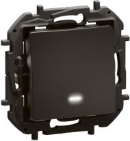 Девиаторен ключ със светлинен индикатор Legrand Niloe New NP2211BK - Черен