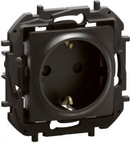 Контакт Шуко 16A с детска защита Legrand Niloe New NP3122BK - Черен