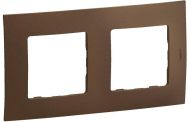 Двойна рамка Legrand Niloe New NP112DB - Бронз