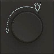 Ротативен димер LED 2 модул Bticino Classia RG4415 - Черен