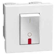 Ключ за бойлер 32А 2Р с LED индикация 2 модула Bticino Light Now YW4011 - Бял