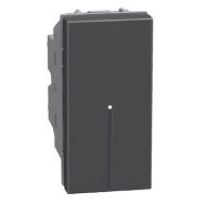 Лихт бутон 1 модул аксиален Bticino Light Now YD4055A - Графит мат