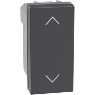 Бутон за щори 1 модул  Bticino Light Now YD4037N - Графит мат