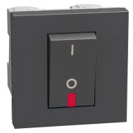 Ключ за бойлер 32А 2Р с LED индикация 2 модула Bticino Light Now YD4011 - Графит мат