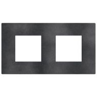 Двойна рамка Bticino Light Now YA4802M2DS - Сив меланж