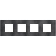 Четворна рамка Bticino Light Now YA4802M4DS - Сив меланж
