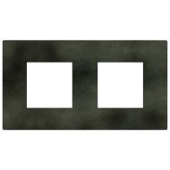 Двойна рамка Bticino Light Now YA4802M2DG - Зелен меланж