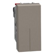 Кръстат ключ 1 модул конвенционален Bticino Light Now YG4004  - Камък мат