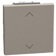 Бутон за щори 2 модула  Bticino Light Now YG4037NM2 - Камък мат