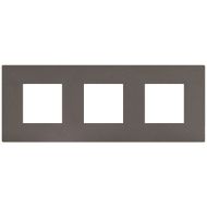 Тройна рамка Bticino Light Now YA4802M3GM - Мока