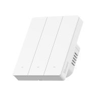 Троен Zigbee ключ SONOFF ZBM5-3C-80W - 10A, бял