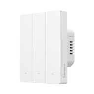 Троен Zigbee ключ SONOFF ZBM5-3C-80W - 10A, бял