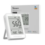 Безжичен Wi-fi/Matter сензор CO2 с LCD екран AirGuarad серия SONOFF SAWF-08P